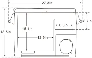 AstroAI ASIPF45B - SIZE DESCRIPTION 1