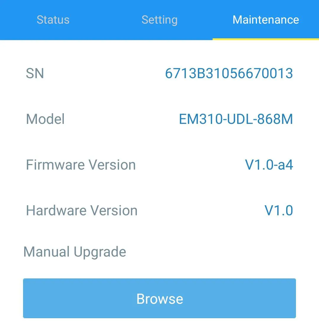Milesight EM310-UDL Ultrasonic Distance-upgrade feature