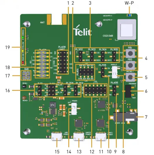 Telit WE310F5-IP Evaluation Board - WE310F5 P