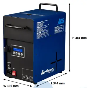 AirGuard AG 1600 Fog Sanitization Machine - Product Dimensions