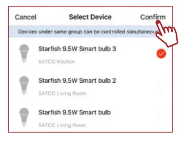 SATCO S11255 Starfish Smart WiFi Lights- Create Groups 2