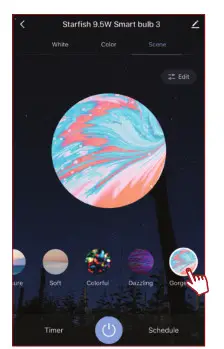 SATCO S11255 Starfish Smart WiFi Lights- Effects