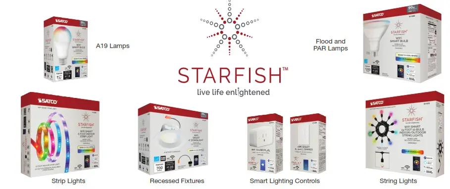 SATCO S11255 Starfish Smart WiFi Lights - LED PRODUCTS