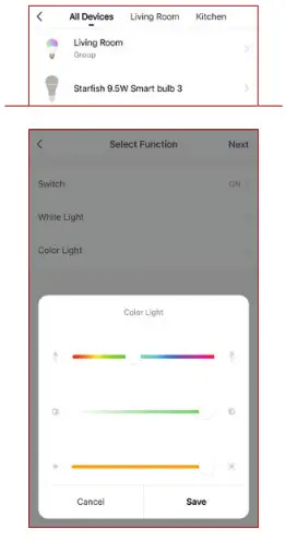 SATCO S11255 Starfish Smart WiFi Lights- color