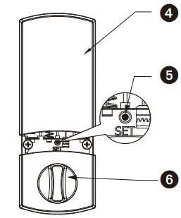 HuTools A50WG0400C Keypad Electronic Deadbolt with Zwave Smart Start fig2