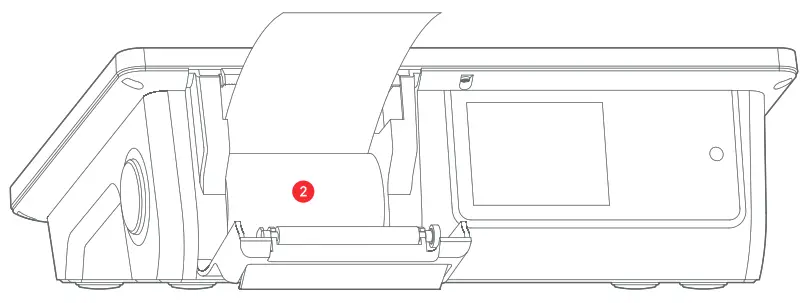 imin I21D01 D1 Multi Functions Desktop POS - compartment cover