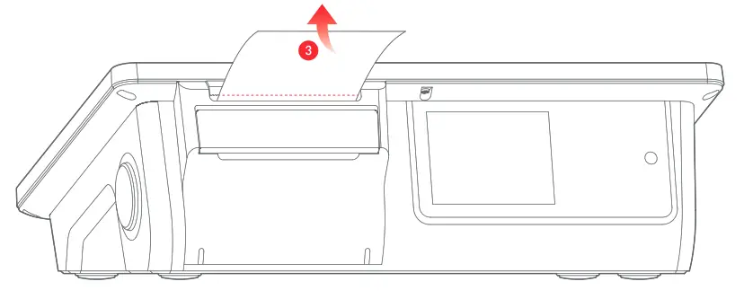imin I21D01 D1 Multi Functions Desktop POS - paper upwards