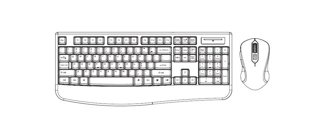 Edjo C203 Wireless Keyboard And Mouse Combo User Manual