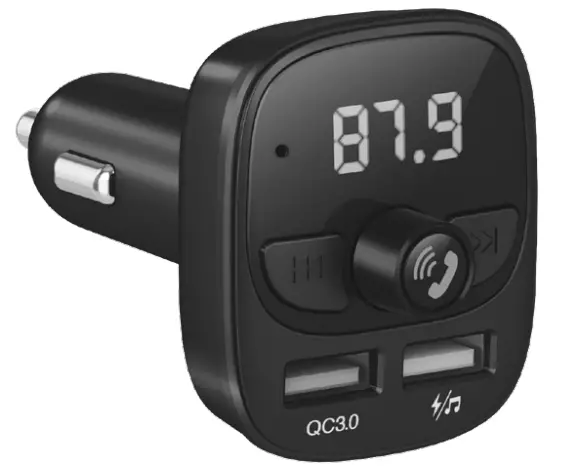 JUST WIRELESS 20087 Wireless Hands-Free Bluetooth FM Transmitter