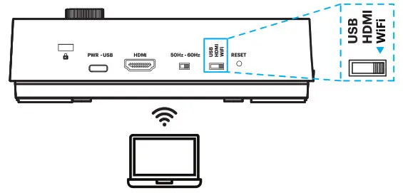 VIISAN P4W 4K Wireless Document Camera - Log in to the web page
