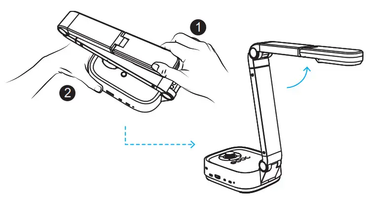 VIISAN P4W 4K Wireless Document Camera - Start Using 1