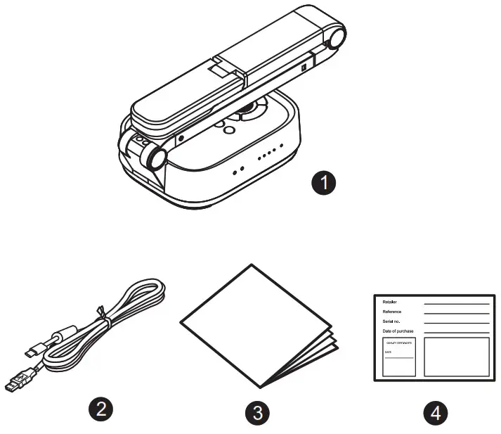 VIISAN P4W 4K Wireless Document Camera - Unpacking Step 3