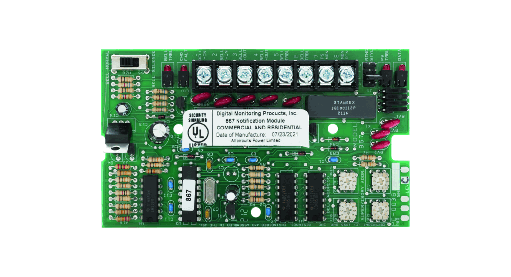 Dmp Lt-0178 867 Style W Lx-bus Notification Module Installation Guide