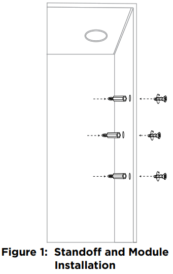 DMP LT 0178 867 Style W LX Bus Notification Module - Standoff and Module