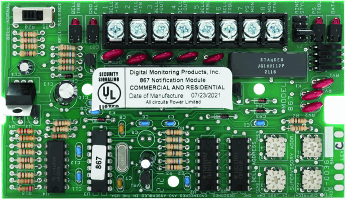 DMP LT 0178 867 Style W LX Bus Notification Module