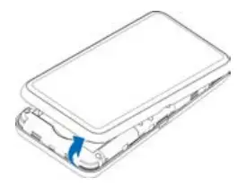 ZTE Pocket WiFi 5G A101ZT - Install the Battery 1