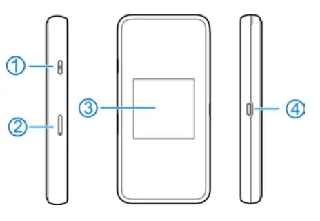 ZTE Pocket WiFi 5G A101ZT - Touch Screen