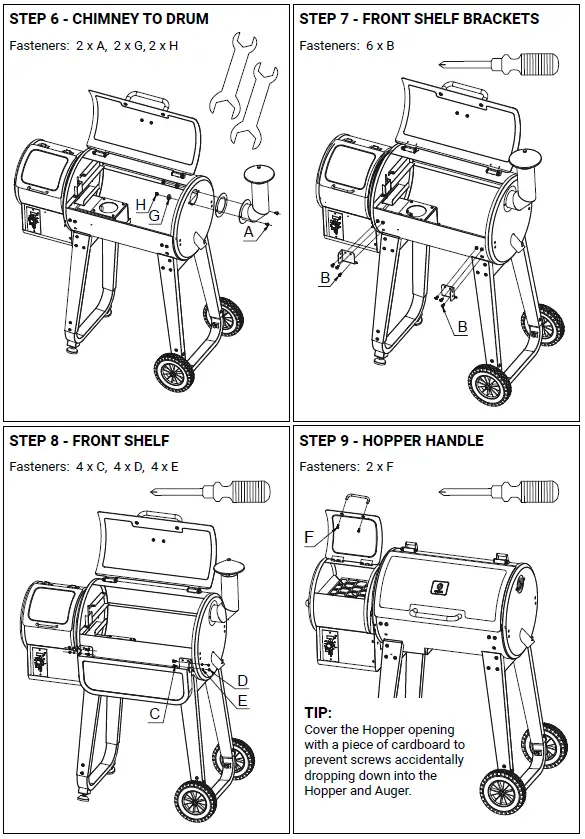 Z GRILLS 450A Wood Pellet Smoker Grill Fig9