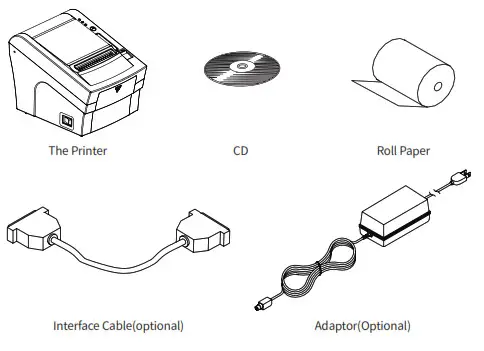 sewoo SLK-TL20X Series Receipt Printe- Unpacking