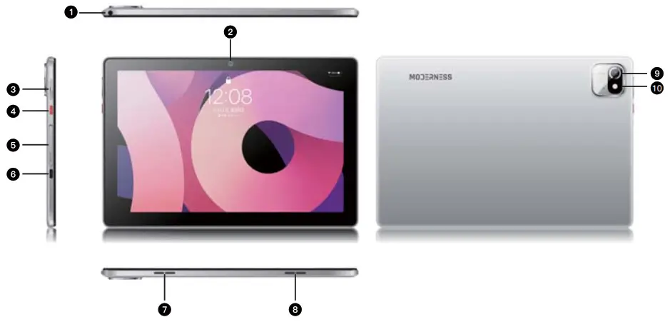 MODERNESS MB1001 10 1 Inch Android Tablet