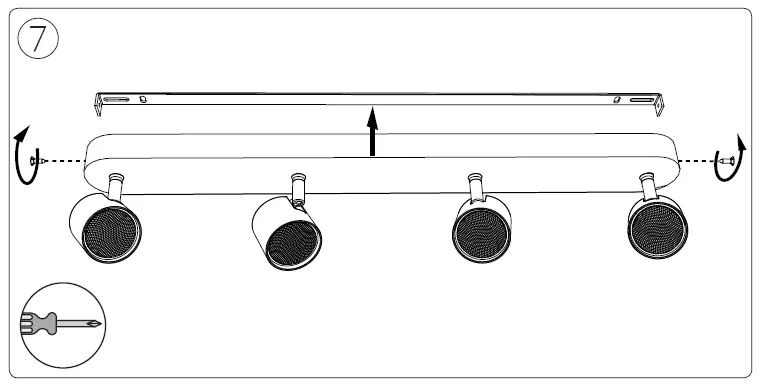 PHILIPS 399856 Star LED Ceiling Spotlight 16 W Warm White Silver fig10