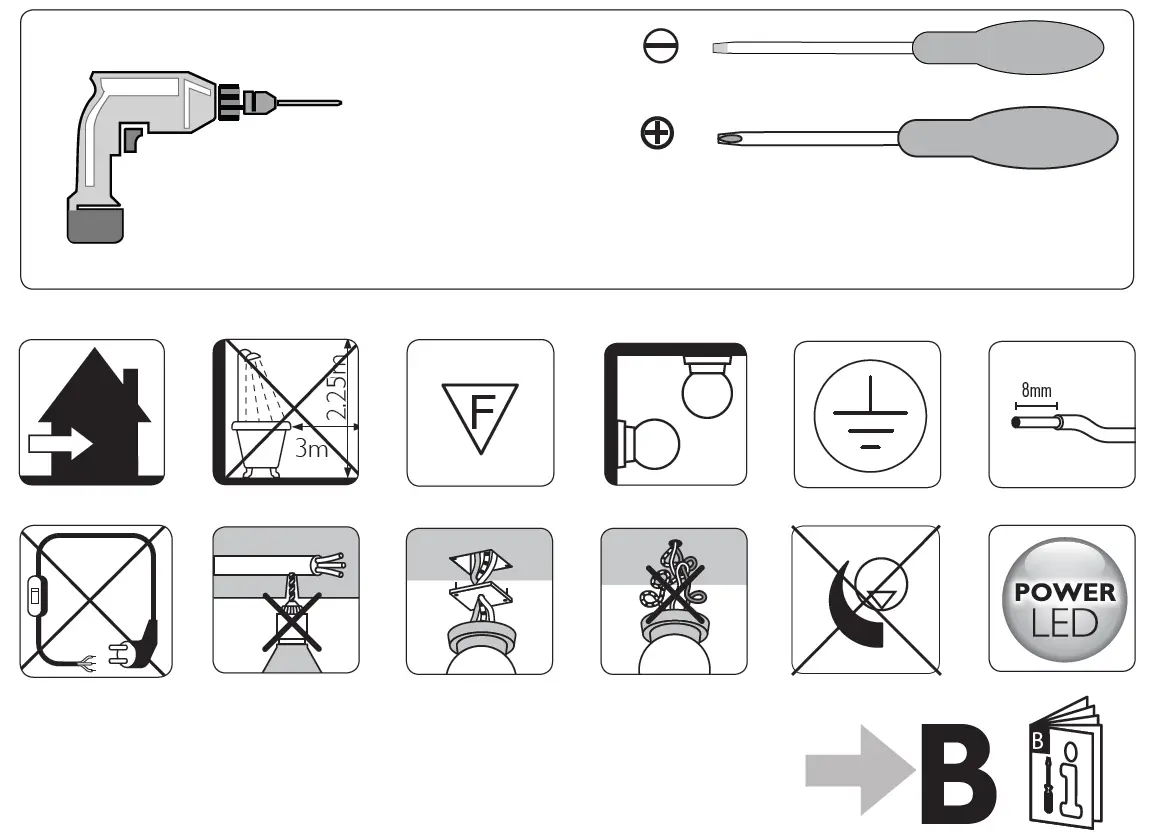 PHILIPS 399856 Star LED Ceiling Spotlight 16 W Warm White Silver fig2