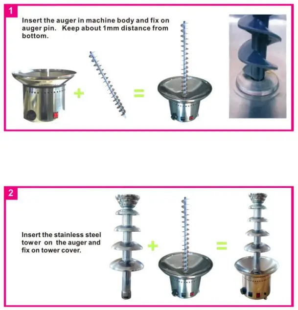 ggm gastro SBCH5 Chocolate Magic Fondue Fountain - fig3