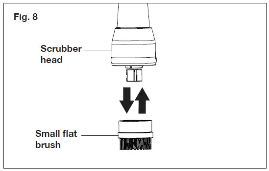 The small flat brush