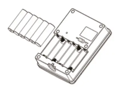 HUMANTECHNIK 25800 Door Monitor System - Inserting the batteries
