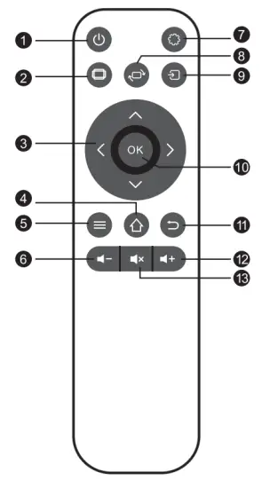 lumeri X350 Projector - remort