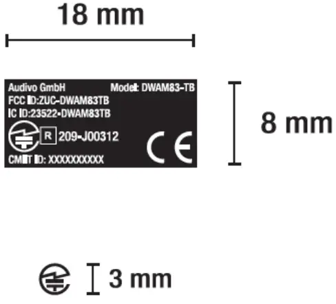 AUDIVO DWAM83TB Digital Wireless Audio Transceiver Module logo main img 4