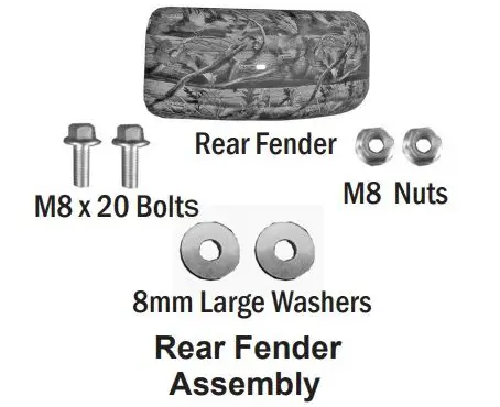 Coleman Mini Bike Owner's Fender