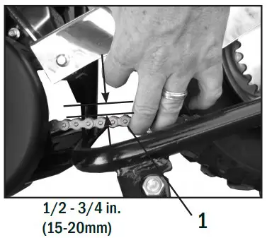 Coleman Mini Bike Owner's The chain