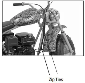 Coleman Mini Bike Owner's handle bars2