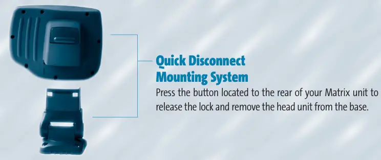 HUMMINBIRD Matrix 35 Fishing System - Quick Disconnect Mounting System