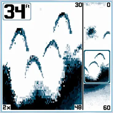 HUMMINBIRD Matrix 35 Fishing System - Sonar Zoom View