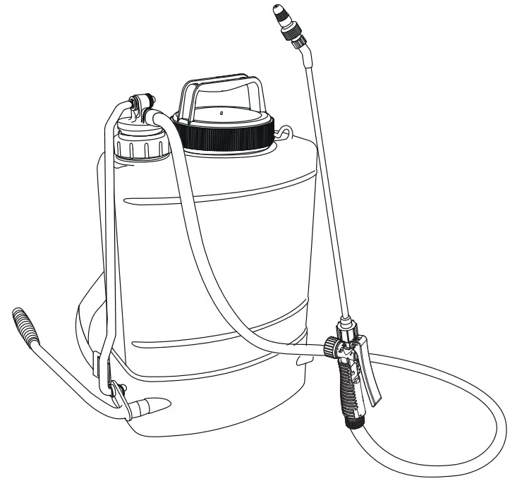 ECHO MS-5010BP 5 Gallon Backpack Manual Sprayer -