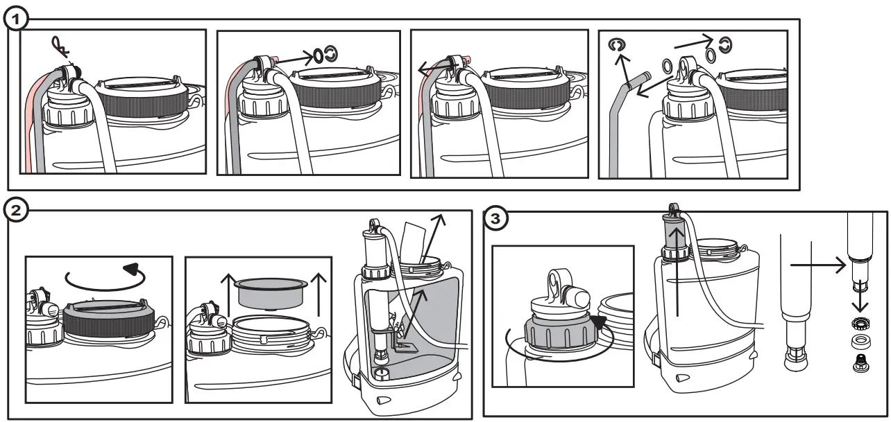 ECHO MS-5010BP 5 Gallon Backpack Manual Sprayer - Disassembly instructions