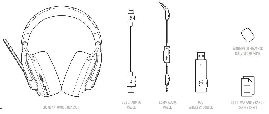JBL Quantum 600 Wireless Headphone - BOX