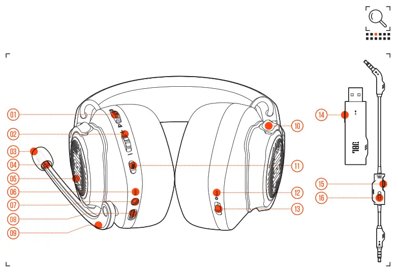 JBL Quantum 600 Wireless Headphone - OVERVIEW