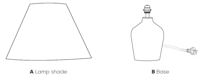 kogan MBLIBTHECLA Hermes Ceramic Table Lamp - fig