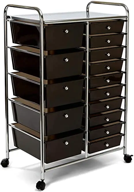 seville classics 15-Drawer Organizer Cart - CART