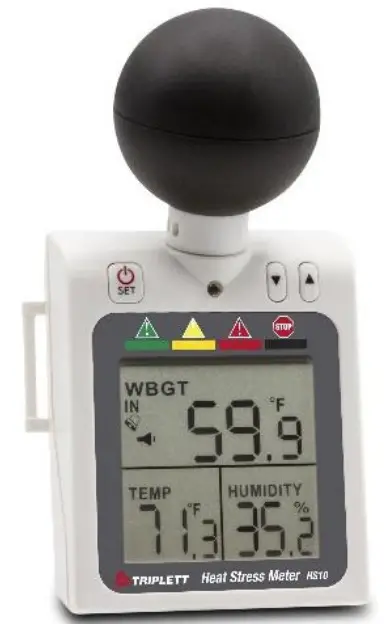 Triplett HS10 Heat Stress Meter Wet Bulb Global
