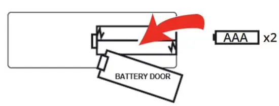 FIG 14 INSTALL REMOVE BATTERIES FOR REMOTE