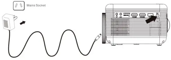 FIG 17 INSTALLING THE POWER ADAPTER