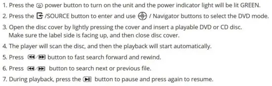 FIG 24 Using DVD playback