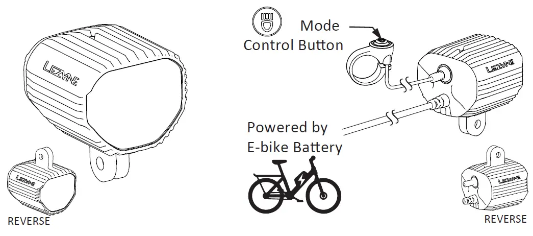 LEZYNE Super High Beam STVZO E1000 LED Electric Bike Light-1