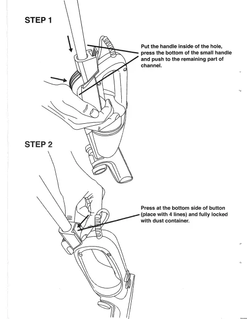 Quest 44829 2-in-1 Upright Handheld Vacuum Cleaner FIG 3
