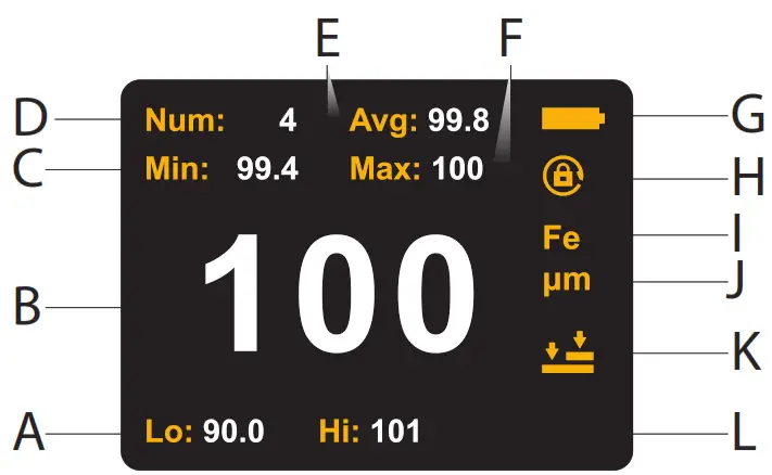 VOLTCRAFT 2239527 Thickness Gauge - LC display