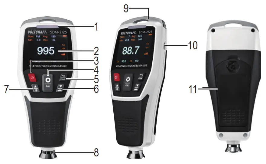 VOLTCRAFT 2239527 Thickness Gauge - Measuring